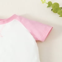 Ciycuit 6M-4T Toddler Baby Boys Djevojke Odjeća za ljetnu odjeću Majica kratkih rukava Tors Podešavanje