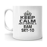 SRT- Držite miran i pogonite kafu čaj keramički šalica uredski radni kup poklon oz