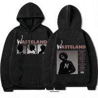 Ipzhej Brent Faiyaz Hoodie Music Album Wasteland Print Dukserice Prevelika Hip Hop Streetwear Unise