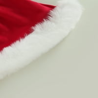 Binweede Kids Girging Christmas Set haljine, dugih rukava, krznena patchwork haljina