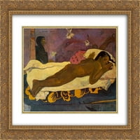 Paul Gauguin Matted Gold Ornate uramljena umjetnička štampa 'Duh mrtvog gledanja'