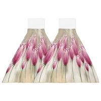Vodeni cvjetni tulip prilagođeni ručnik ručnika ručnika upijajući ručnik kućna kuhinja Obrišite posuđe Kupatilo Bacite kupaonicu