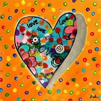 Sjajna umjetnost sada neonska srca ljubavi IV Patricia Pinto, uokvirena zidna umjetnost, 14W 14h