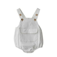 Hupta Baby novorođenče od novorođenčadi dječake Čvrsti džep ljetni jesenski odjeća za rubu bez rukava