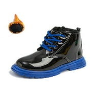 Oucaili dječji čizme bočni patentni zatvarač boot čizme čizme za gležnjeve casual platforme cipele djevojke