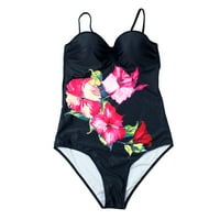 Žene kupaći odijelo bez letnje siamese ljetni bikini set za plažu od crvene veličine L