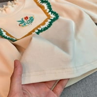 GUBOTARE majica za djevojčice djevojke jesenski čipka pamuk dugih rukava