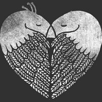 Ljubavne ptice muški ugljen sivi grafički tee - dizajn od strane ljudi 2xl