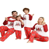 Kupretty Božićne pidžame za porodičnu Xmas Tree Ispisano podudaranje za spavanje za žene muškarci djeca