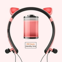 Farfi bežična magnetna svjetlosna slatka slatka mačja ušna slušalica za slušalice u ušima stereo slušalice