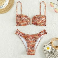 Ženski cvjetni modni kupaći kostimi Bikini trokutasti Split kupaći kostim bikini