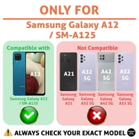 Oznaka tanka futrola za Samsung Galaxy A 4G, zaštitni zaslon stakla ukljn, crveni kaput Djevojčica Stripe