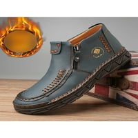 Woobling mens casual patent cipela za cipele čizme Comfort kožne cipele na otvorenom čizme Prozračne