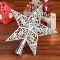 Tinksky izdubljena božićna stabla blistala zvijezda blistavi viseći Xmas stablo dekoracija ukrasa ukrasi