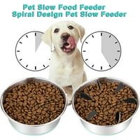Wirlsweal smanjuje stomačne kućne ljubimce kućne ljubimce ulagač hrane Spiralni dizajn Anti-choke pas