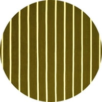 Ahgly Company u zatvorenom okruglom sažetkom žute suvremene prostirke, 4 '