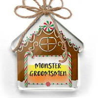 Ornament tiskan jednostrano čudovište Groomsmen Halloween Candy Corny Christy Neonblond