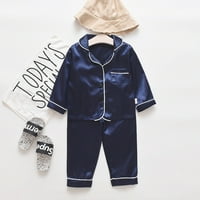 SHPWFBE Baby Boy odjeća Toddler Dugi rukav Punji na vrhu + hlače pidžamas odjeća za spavanje dječji