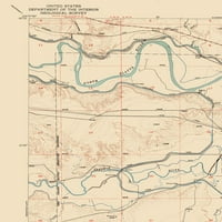 Mapa Topo - Fort Laramie Wyoming Quad - Usgs - 23. 31. - Glossy saten papir