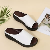 Leesechin Wedge sandale za žene čišćenje ljetnih dame Žene ravne guste kosinske cipele modne ležerne