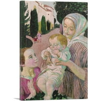 Majčinsko zlato Velika sestra u Art Priory Canvas Print Maurice Denis - Veličina: 12 8