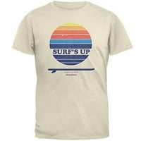 Surf je up pasta točka Maldivi Muške majica Prirodni LG