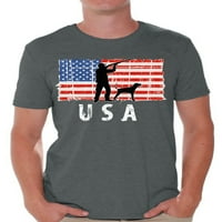 Awkward Styles Lov USA mun majica lov na majica za muškarce 4. jula Party American zastava Muška majica