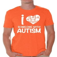 Neugodni stilovi Volim nekoga s autizmom AUTim AUTIMS-a Foret majica Muškarci Autizam Shirts Majica