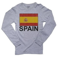 Španija zastava - specijalna vintage izdanje muške majice dugih rukava