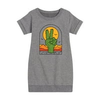 Instant poruka - Kaktus mirovni znak - Drži se haljina za djevojčice i omladinske djevojke
