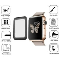 Apple Watch serija [Bisen] kaljeno staklo [Potpuno pokrivanje] Zaštitnik ekrana, zaštita od ivice do