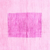 Ahgly Company u zatvorenom kvadratu Čvrsti ružičasti ružičasti prostirke područja, 4 'kvadrat