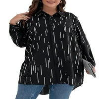 Ležerne prugaste košulje dugih rukava Black Plus Bluze