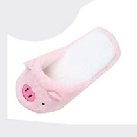 Lijepe svinjske kat meke pruge papuče ženske cipele PK električni papuče grijane žene ženske flip flop
