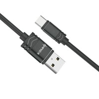 AMPKER USB kabel za OnePlus 5G - Heavy Duty 2a Type-C do USB brze punjenje Kabel za prijenos podataka - stopala - crna
