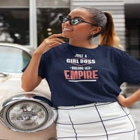 Girl Boss Building Empire Majica Poklon za šef dame i žene s firmove mornarice