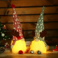 Buytra Božićna lutka Rudolph sa svjetlima Božićnim svjetlucavim igračkom line