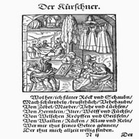 Furriers, 1568. NwoodCut, 1568, Jost Amman. Poster Print by