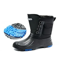 Sanviglor Muške tople cipele plišane obloge zimske čizme sa izolirane vodootporne kiše Boot ribolov