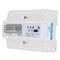TEBRU faza žica digitalni LCD kWh mjerač DIN šine Wattmeter električni mjerač energije sa RS485, mjerač