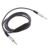 AU kabel, 1,4m 4,59ft muški pomoćni kabel s mikrofonom i kontrolom jačine zvuka za slušalice za laptop