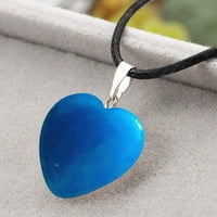 iopqo visi privjesak za srce kamena breskva srčana privjesak za ženska ogrlica prirodni grubi kamen ljubavni privjesak