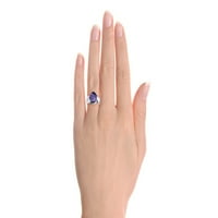 * Rylos klasični ovalni pasijans prsten u ametistu - februar roštilja *