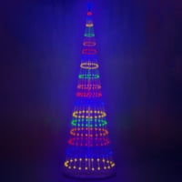 Wintergreen rasvjeta 12ft višebojni na otvorenom Božićno svjetlo show coe stablo, 14-funkcija LED na