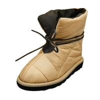 Kali_store čizme za žene zimske tople čizme za snijeg za žene udobne cipele na otvorenom Khaki, 6.5