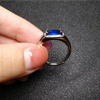 Podesivi prstenovi za tinejdžere otvorene prstenove za muškarce i ženski prsten safir muški prsten modni