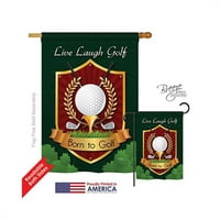 Breeze Decor Sports Live, Smeh, Golf dvostrana vertikalna utiska zastava - u