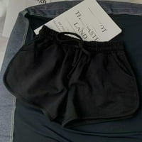 Penskaiy Fashion Weens Neverstring Casual Elastična struka Labave čvrste kratke hlače BodySuits l crni
