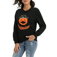 Ženska košulja s dugim rukavima Halloween dugih rukava Halloween Pulovers Dukseri Ležerne prilike