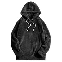 Duksevi sa dizajnom Crew vrat dugih rukava Čvrsto trčanje crni poliesterski ženski duksevi pulover